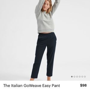 Everlane Italian GoWeave pant black size 2